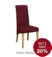 Alton Scroll Back Dining Chair (Light Leg)