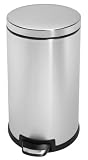 simplehuman CW1129 3-1/5-Gallon Mini Round Step Can, Brushed Stainless