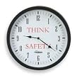 Dakota Designs 2CHX8 Clock, Rnd, Analog, 14 3/8 In, Blk