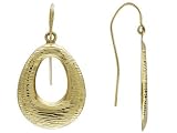 10KT DIAMOND CUT OPEN TEARDROP EARRINGS