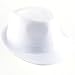 New Cotton Pique Fedora Trilby Hat Stingy Brim White - Medium - Large
