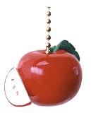 Red Apple Slice Kitchen Fan Light Pull