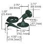 Cooper Instruments S591 PI WP Floodlight Lamp Holder - Green - Pack Of 2
