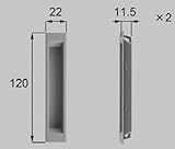 LIXIL部品 新日軽ブランド部品 引違い窓 引手：縦框引手（BL基準）2個入[E8KH1124] ステンカラー[E8KH1124]