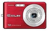 Casio EX-Z77RDEBE 7.2 Megapixels Compact Digital Camera - Red-REFURBISHED