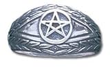 Solid Sterling Silver Pentagram Ring