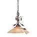 Capri - 1 Light Downlight Pendant Lighting Fixture - Black Walnut Bronze - Excavation Glass - B2835