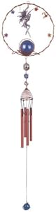 Wind Chime Copper & Gem Fairy Pixie Garden Decoration Hanging Decor