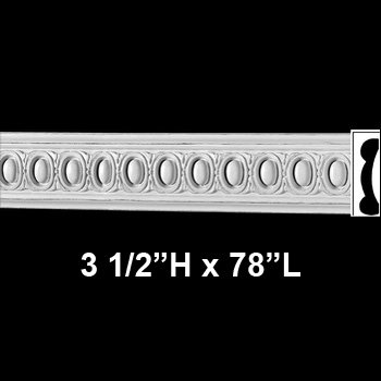 Cornice White Urethane foam, Slyvan - Cornice - Ornate