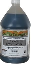 Reactive Acid Chemcial (RAC) Concrete Stain - Brown Stone