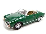 1966 Vw Volkswagen Karmann Ghia Green Diecast Model 1:18 Die Cast Car