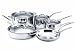 KitchenAid Five-Ply Stainless-Steel Clad 9-Piece Cookware Set