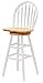 Winsome Wood 30-Inch Windsor Swivel Seat Barstool, Natural/White