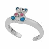Sterling Silver Child Teddy Bear Ring