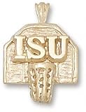 Iowa State Cyclones Solid 10K Gold ''ISU'' Backboard Pendant
