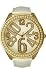 GUESS Women's White Leather Strap Watch