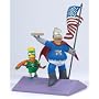 The Simpsons Action Figures Series 1 - Simple Simpson: Homer & Bart figures