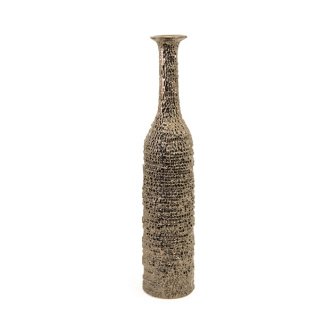 Detail image IMAX Zaras Ceramic Bottle Bronze Finish Textured