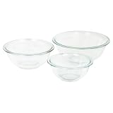 Kitchen & Housewares : Corningware-Pyrex 6001001 CLR Pyrex 3 piece Mixing Bowl Set - Pack of 2