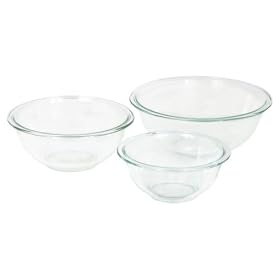 Corningware-Pyrex 6001001 CLR Pyrex 3 piece Mixing Bowl Set - Pack of 2 by CORNINGWARE-PYREX
