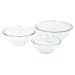Kitchen & Housewares : Corningware-Pyrex 6001001 CLR Pyrex 3 piece Mixing Bowl Set - Pack of 2