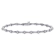 10K White Gold 1/2 ct. Diamond Tennis Bracelet