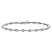 10K White Gold 1/2 ct. Diamond Tennis Bracelet
