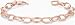 Men's Elliptical Link Bracelet, 14K Rose Gold