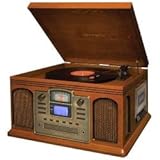 Crosley CR2405A-PA Director CD Recorder - 3 Speed Turntable, CD Player and Recorder, Casette Player, AM-FM Radio, Stereo Speakers, Paprika