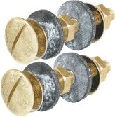 Deluxe Solid Brass Tank-To-Bowl Bolts Kit