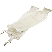Ansell Polar Bear Plus 74-021 High Density Polyethylene Sleeve with Buckle, Loop and Alligator Clip, White, 21" Length (Pack of 1)