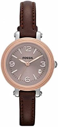 Fossil Heather Mini Three Hand Leather Watch Brown