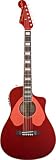 Fender Dick Dale Signature Malibu SCE Acoustic-Electric Guitar, Surfin' Red