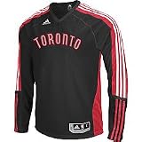 Adidas Toronto Raptors On-Court Long Sleeve Shooting Shirt Small