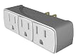 Stanley White 3-Outlet Indoor Wall Adapter