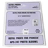 Pioneer Refill Pages for the APS Bi-Directional Le Memo Photo Albums, holds 20 5 x 7 Photos, Pack of 5 Pages.