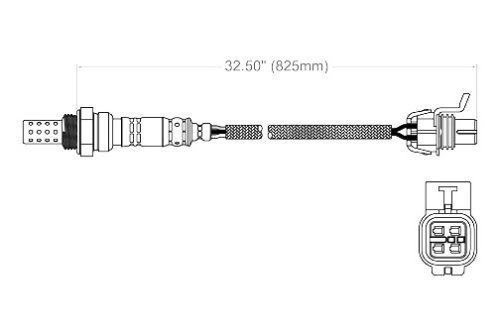 Walker 250-24722 Four Wire Oxygen Sensor