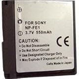 Power2000 NP-FE1 Replacement 3.6v, 550mAh Lithium Ion Battery for Sony Digi ....