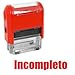 ExcelMark Self-Inking Rubber Teacher Grading Stamp - Incompleto