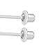 Rhodium Plated Girl's Aqua Light Blue Cubic Zirconia Flower Safety Screw Back Earrings for Toddlers & Kids 5mm - Safe and Comfortable Screw Back Earrings for Little Girls