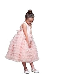 Girls Infant Organza/Satin/Tulle Sleeveless Flower-Girl Dress/Party Dress/Wedding Dress  With a Sash 