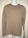 JAMES PERSE Mens Ringer Shirt in Cork Brown