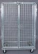 Industrial Grade 1ECG6 Security Cart, Wire, Chrome, 24 x 48 In