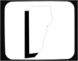 Mouse Pad with map, outline, state, "New Hampshire"