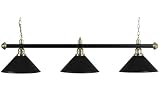 BCE - Luminaire noir 3 Globes noirs