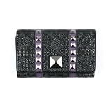 Iron Fist Tough Rider New Girls Women Ladies Grey / Black Goth Wallet Purse