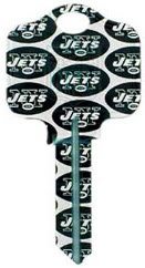 New York Jets Kwikset KW1 House Key