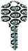 New York Jets Kwikset KW1 House Key