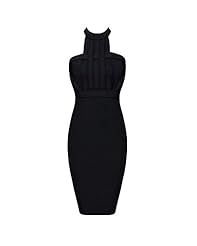 Sexy Halter Spring Summer Backless Fitted Nylon/Rayon/Spandex Bodycon Dress/Prom Dress/Party Dress 