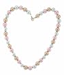 Faux Pearl Beaded Necklace - 16'' Length, 10mm Pearls